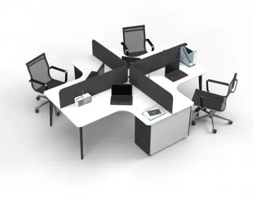 MONDO KESONLU DÖRTLÜ ÇALIŞMA MASASI