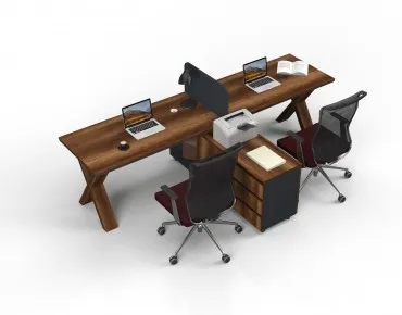 POTE YATAY İKİLİ ÇALIŞMA MASASI