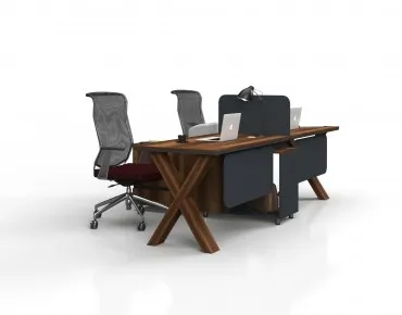 POTE YATAY İKİLİ ÇALIŞMA MASASI