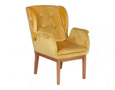 TEKLİ AHŞAP AYAKLI BERJER