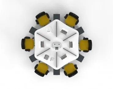 TONDO ALTILI ÇALIŞMA MASASI