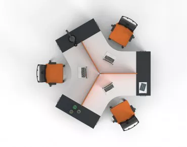 TRİO ÜÇLÜ ÇALIŞMA MASASI